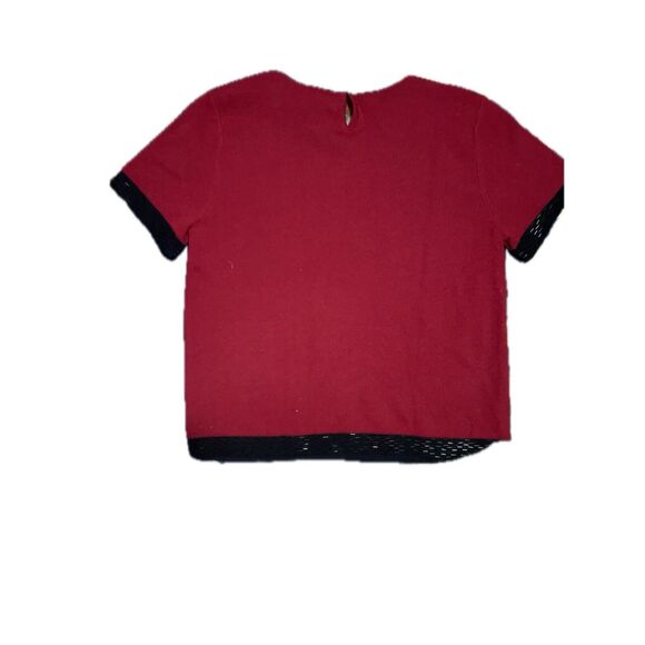 Liz Claiborne 100% Merino Wool Beaded Red Sweater Size M - Picture 4 of 4